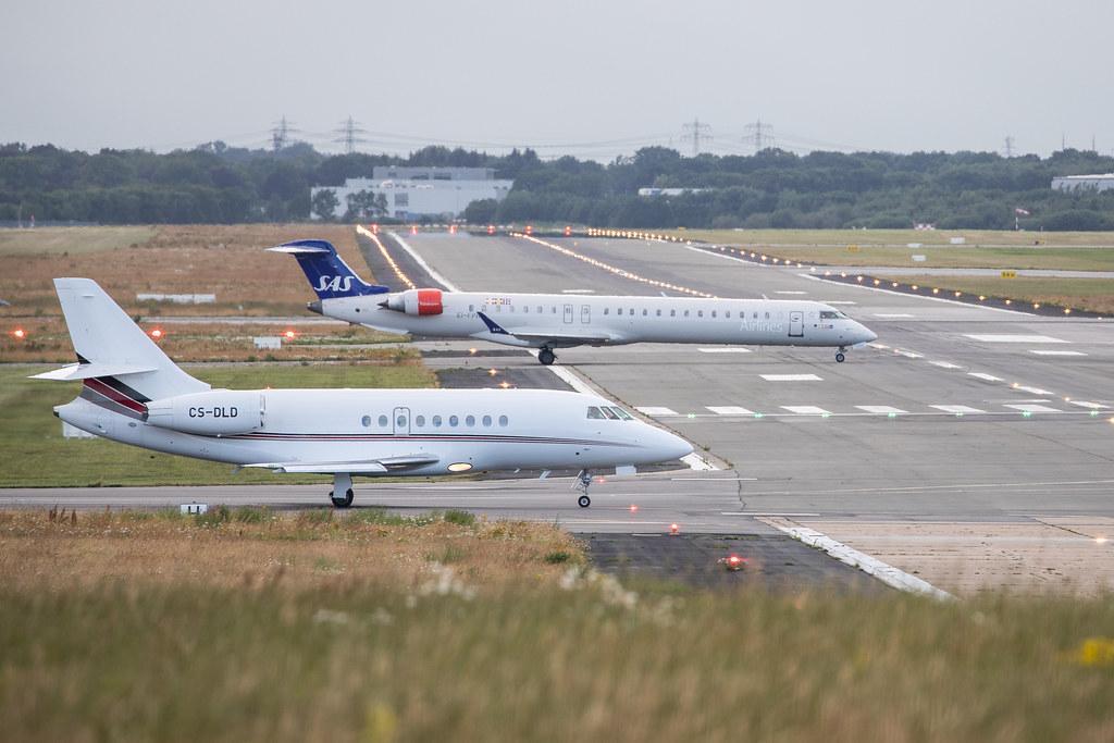 Hamburg Airport: NetJets Europe (/ NJE) | Operator: NetJets |  Dassault Falcon 2000EX F2TH | CS-DLD | MSN 109