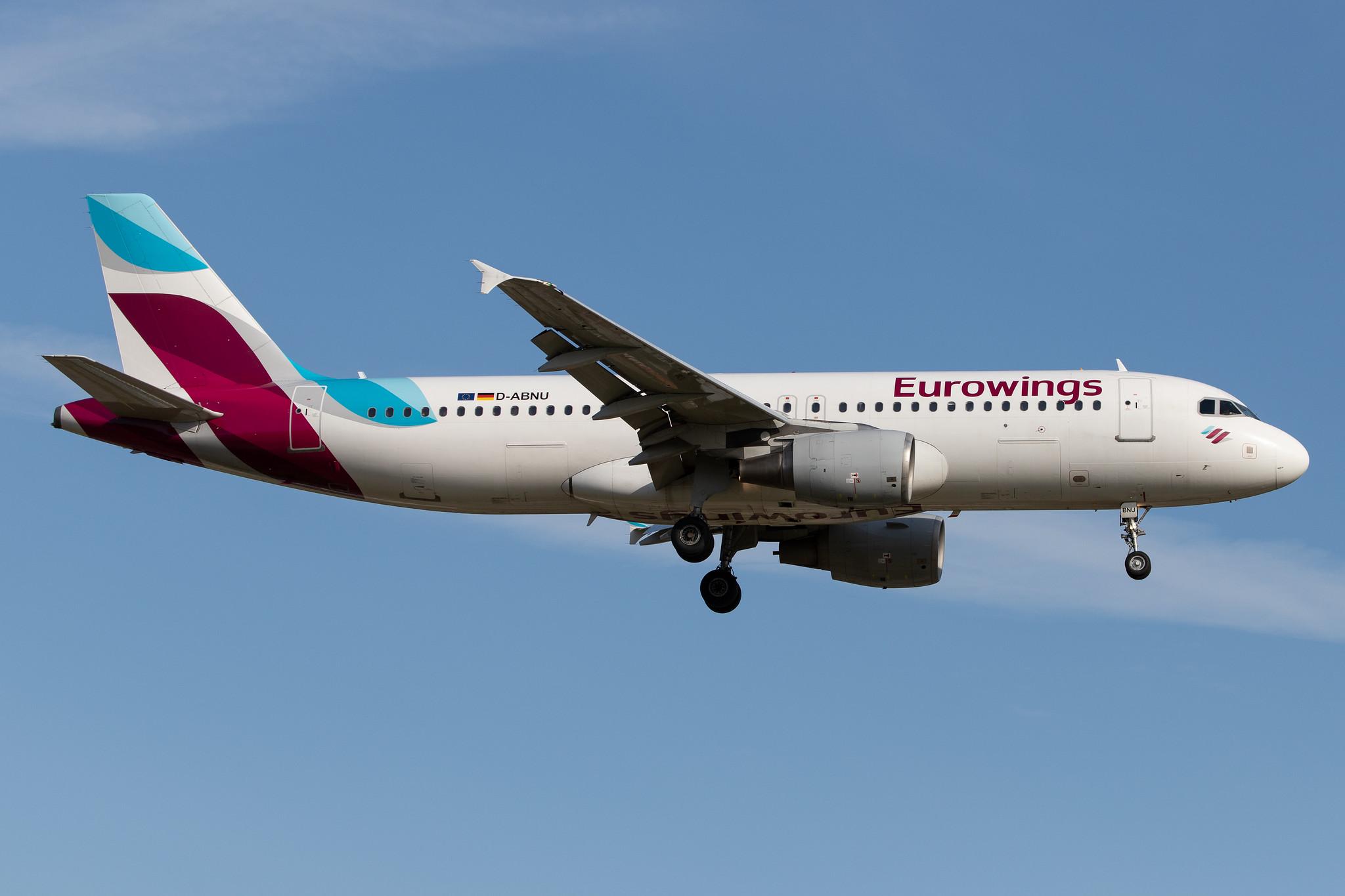 Hamburg Airport: Eurowings (EW / EWG) |  Airbus A320-214 A320 | D-ABNU | MSN 2591