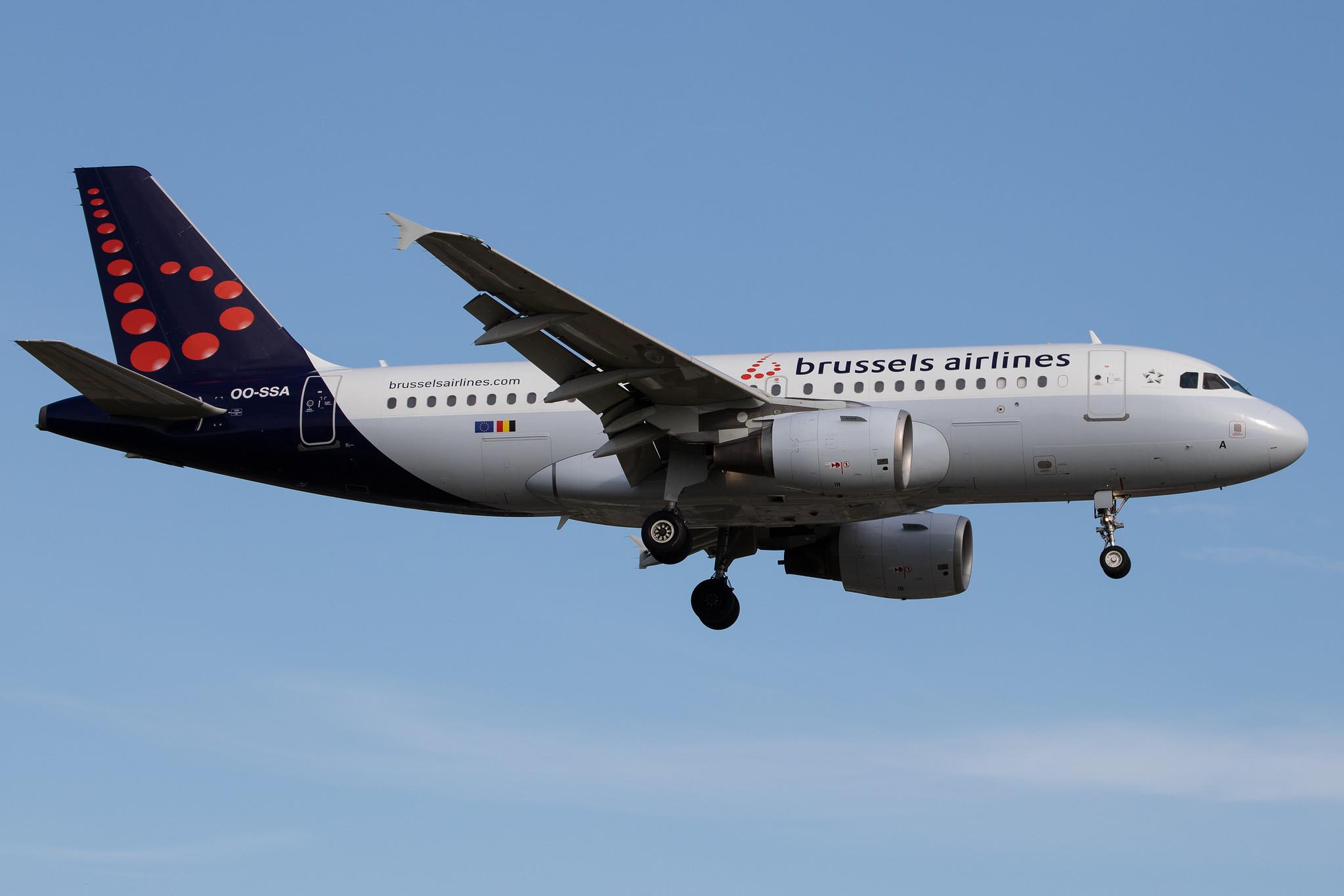 Hamburg Airport: Brussels Airlines (SN / BEL) |  Airbus A319-111 A319 | OO-SSA | MSN 2392