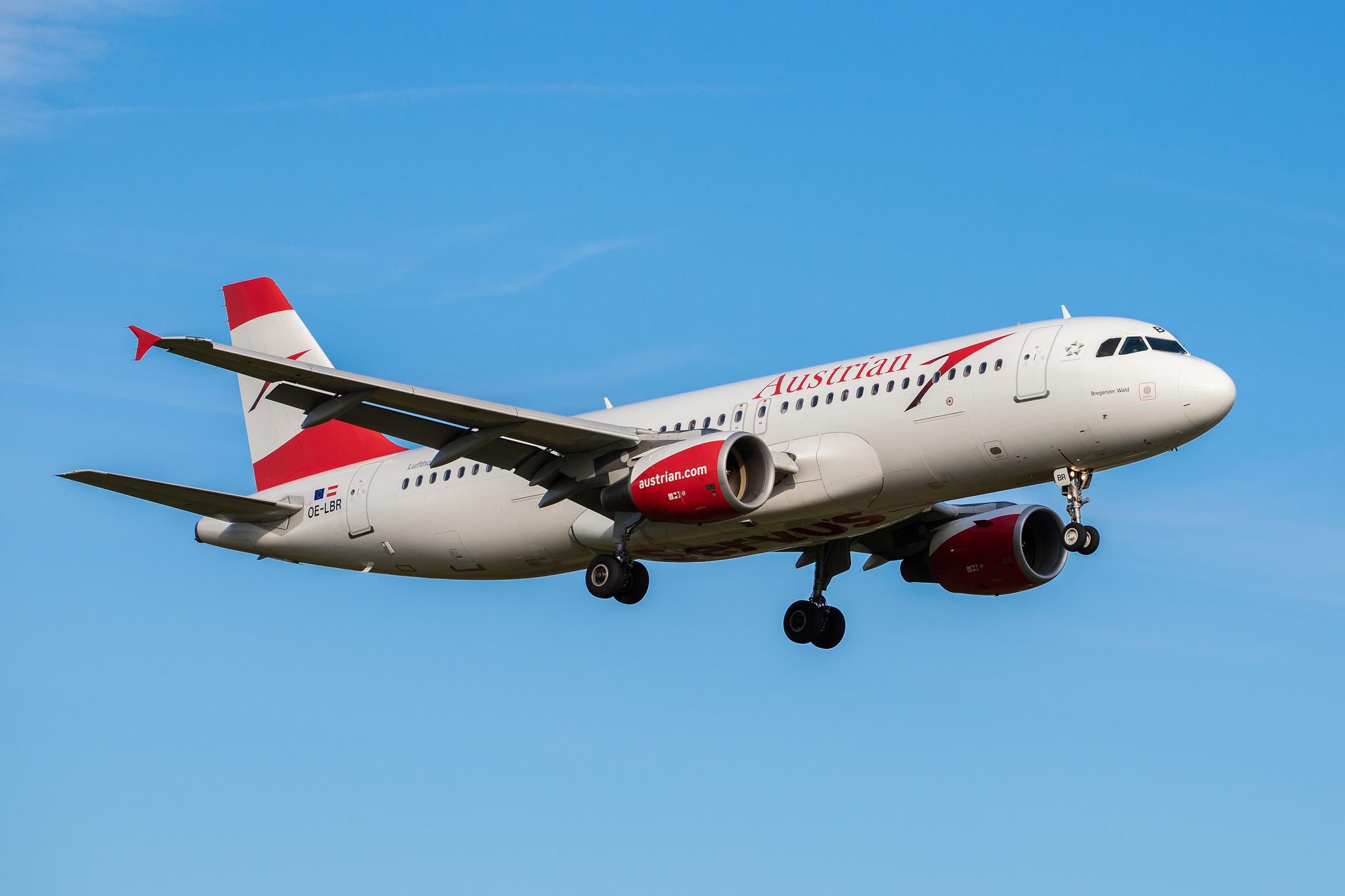 Hamburg Airport: Austrian Airlines (OS / AUA) |  Airbus A320-214 A320 | OE-LBR | MSN 1150