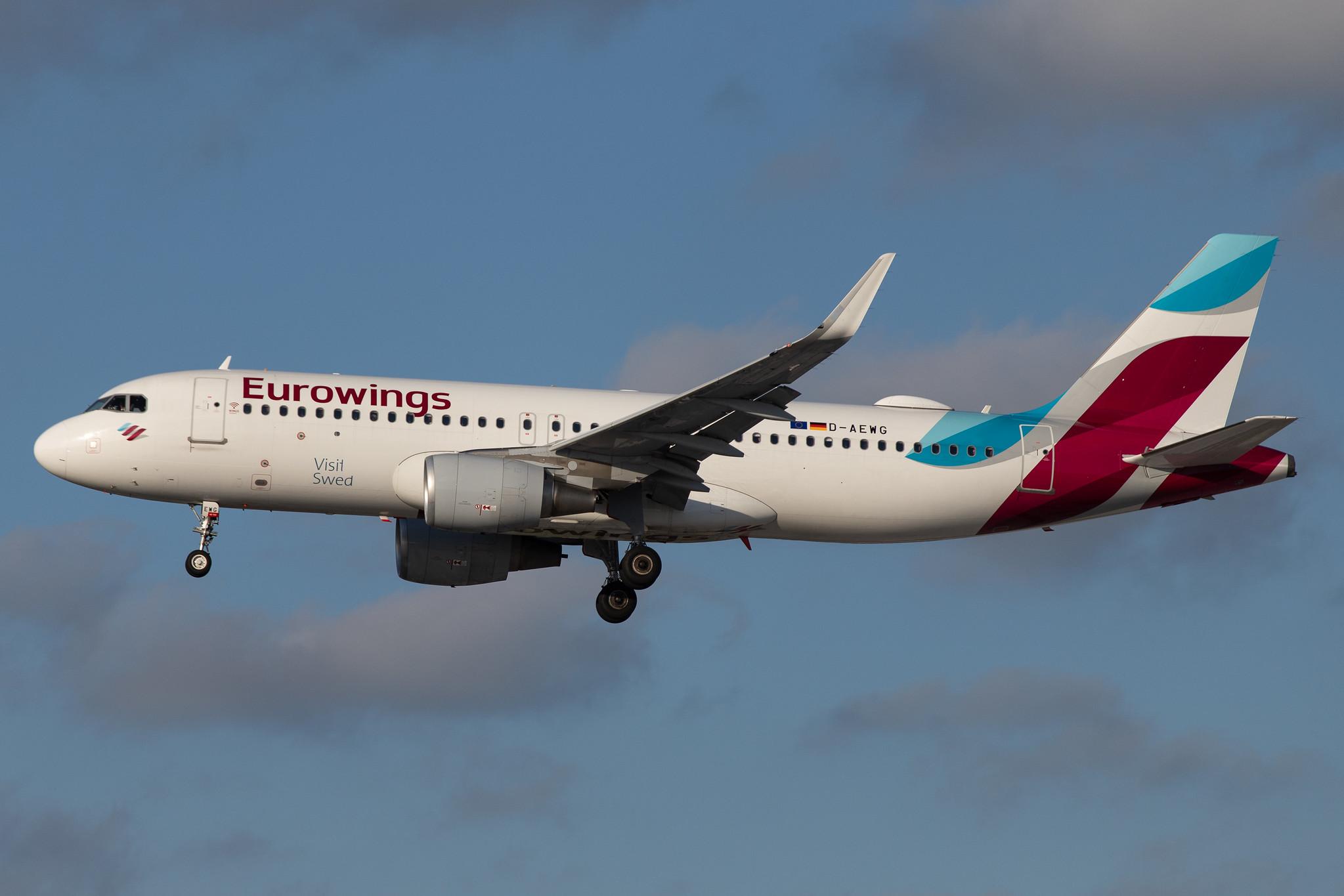 Hamburg Airport: Eurowings (EW / EWG) |  Airbus A320-214 A320 | D-AEWG | MSN 7121