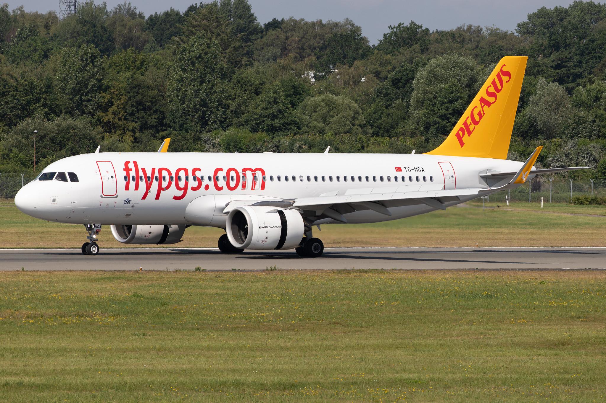 Hamburg Airport: Pegasus (PC / PGT) | Operator: Pegasus Airlines |  Airbus A320-271N A20N | TC-NCA | MSN 8868