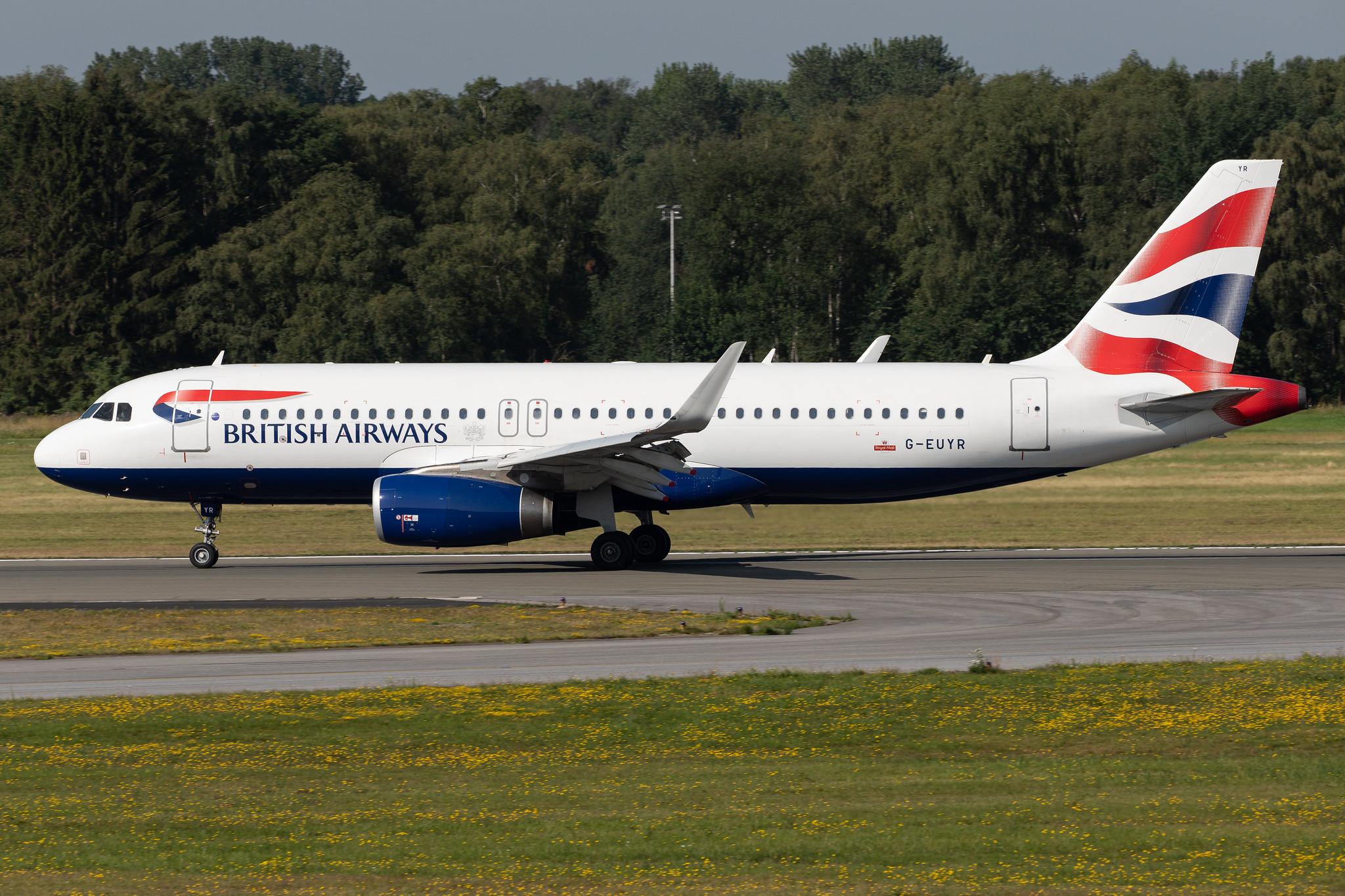 Hamburg Airport: British Airways (BA / BAW) |  Airbus A320-232 A320 | G-EUYR | MSN 5856