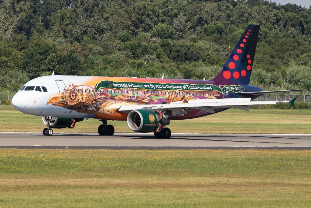 Hamburg Airport: Brussels Airlines (SN / BEL) |  Livery: Tomorrowland Livery |  Airbus A320-214 A320 | OO-SNF | MSN 2810