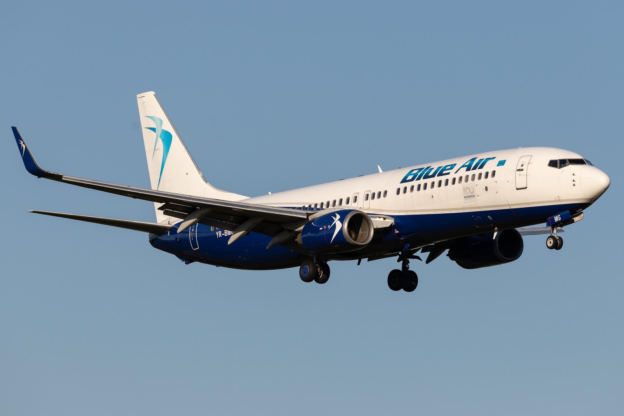 Hamburg Airport: Blue Air (0B / BMS) |  Boeing 737-86N B738 | YR-BMG | MSN 30231