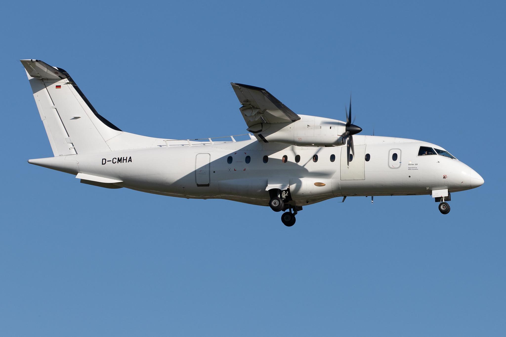 Hamburg Airport: Rhein-Neckar Air (M2 / MHV) | Operator: MHS Aviation |  Dornier 328-110 D328 | D-CMHA | MSN 3023