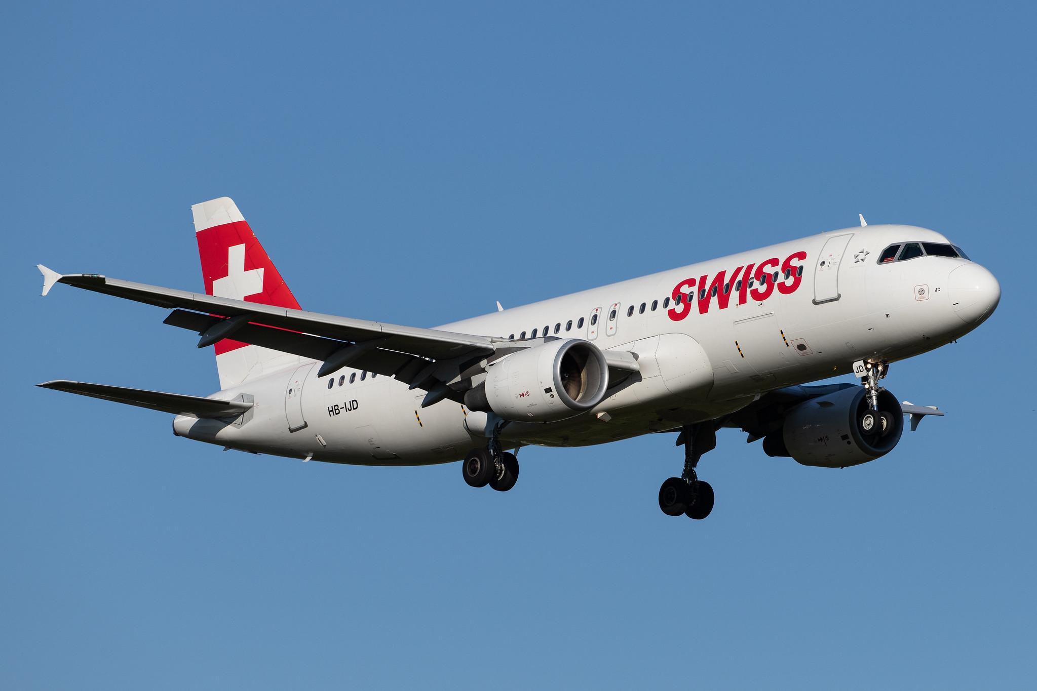 Hamburg Airport: Swiss (LX / SWR) |  Airbus A320-214 A320 | HB-IJD | MSN 0553