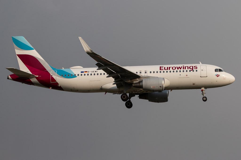 Hamburg Airport: Eurowings (EW / EWG) | Airbus A320-214 A320 | D-AEWI | MSN 7210