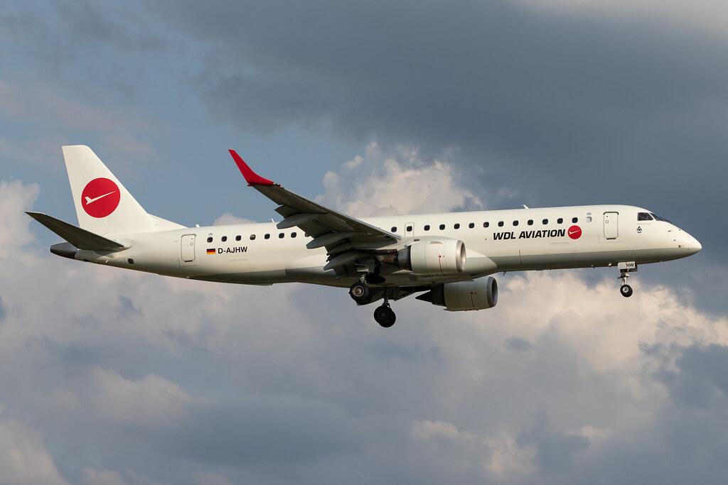 Hamburg Airport: WDL Aviation (WH / WDL) | Embraer ERJ-190LR E190 | D-AJHW | MSN 19000061