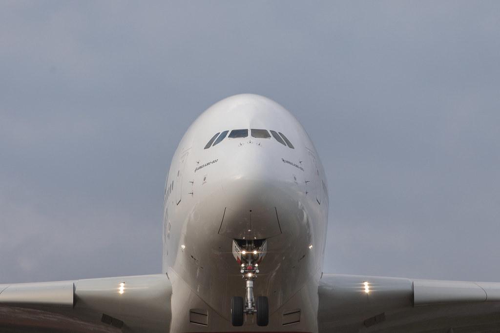 Hamburg Airport: Emirates (EK / UAE) |  Airbus A380-842 A388 | A6-EVE | MSN 250