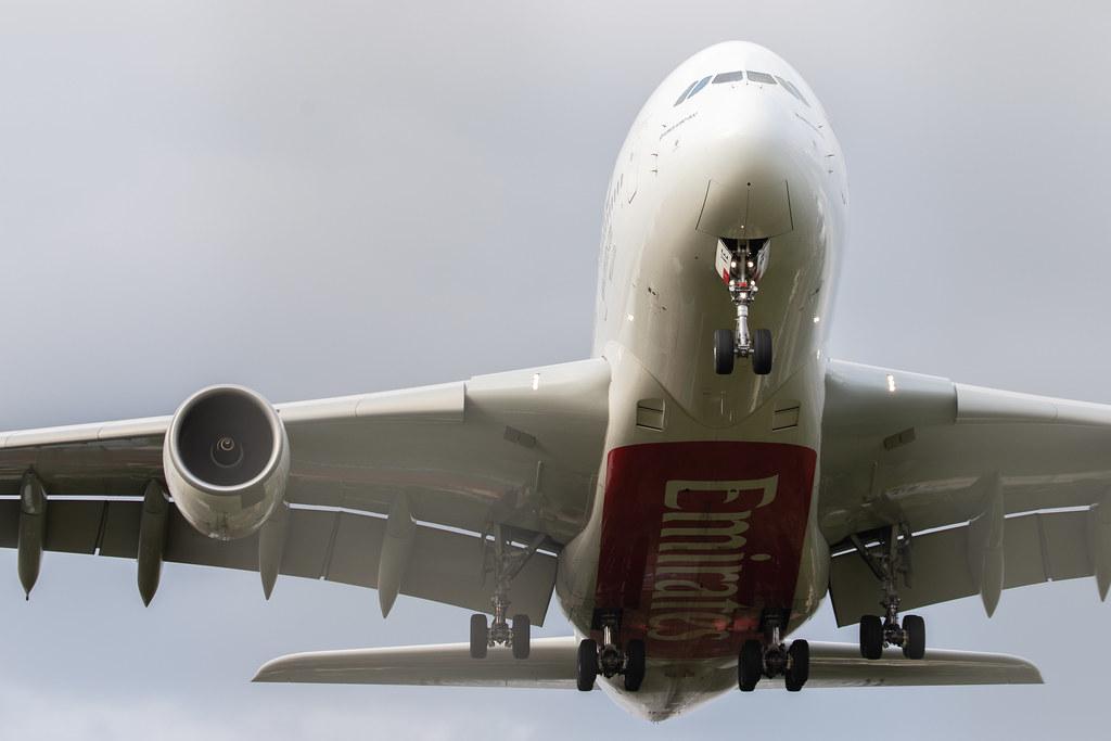 Hamburg Airport: Emirates (EK / UAE) |  Airbus A380-842 A388 | A6-EVE | MSN 250
