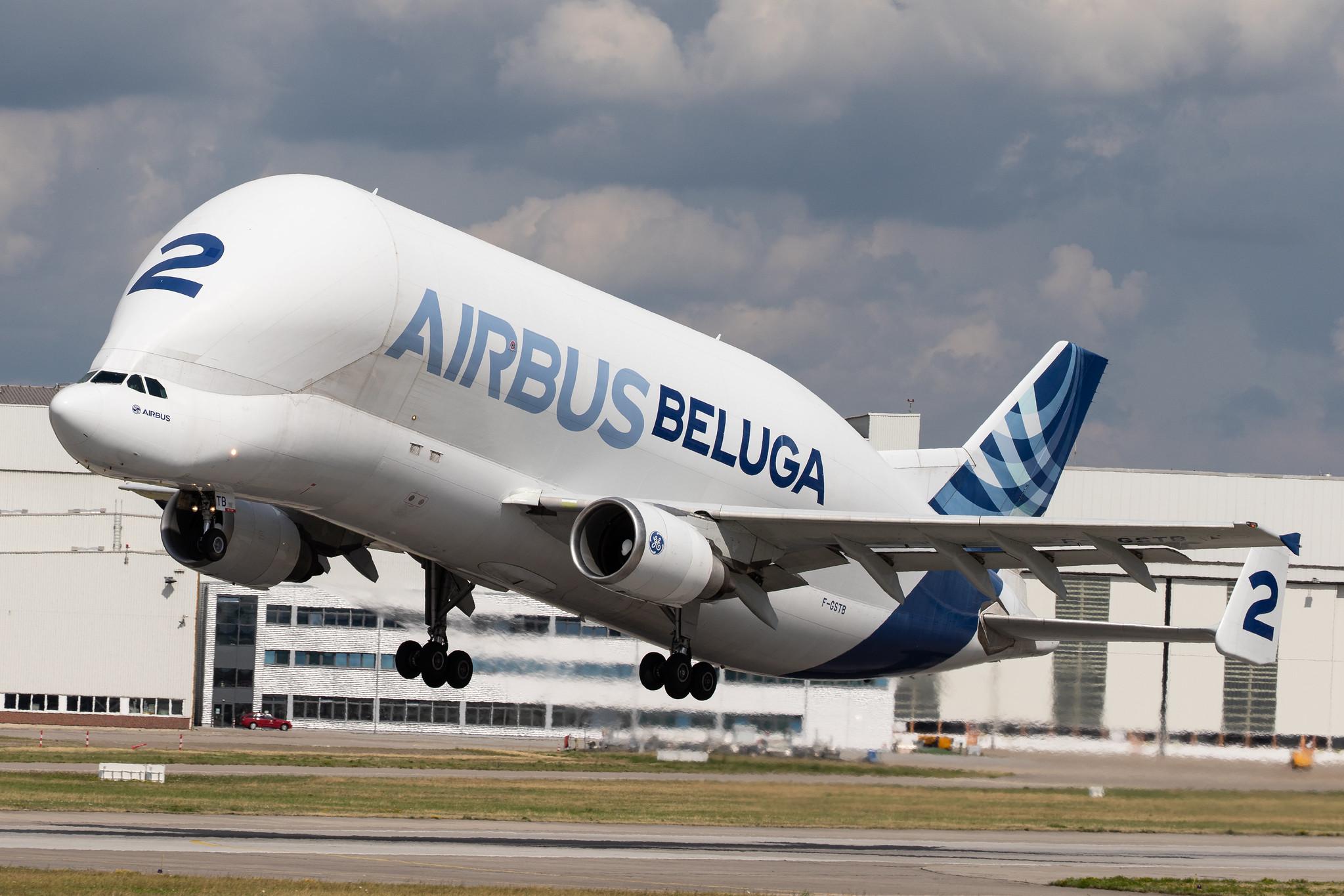 Flugplatz Hamburg-Finkenwerder: : Airbus Transport International (4Y / BGA) |  Airbus A300-608ST Beluga A3ST | F-GSTB | MSN 751