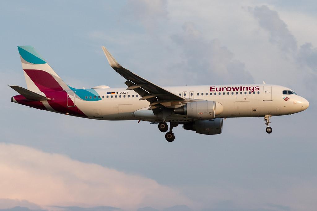 Hamburg Airport: Eurowings (EW / EWG) |  Airbus A320-214 A320 | D-AIZT | MSN 5601