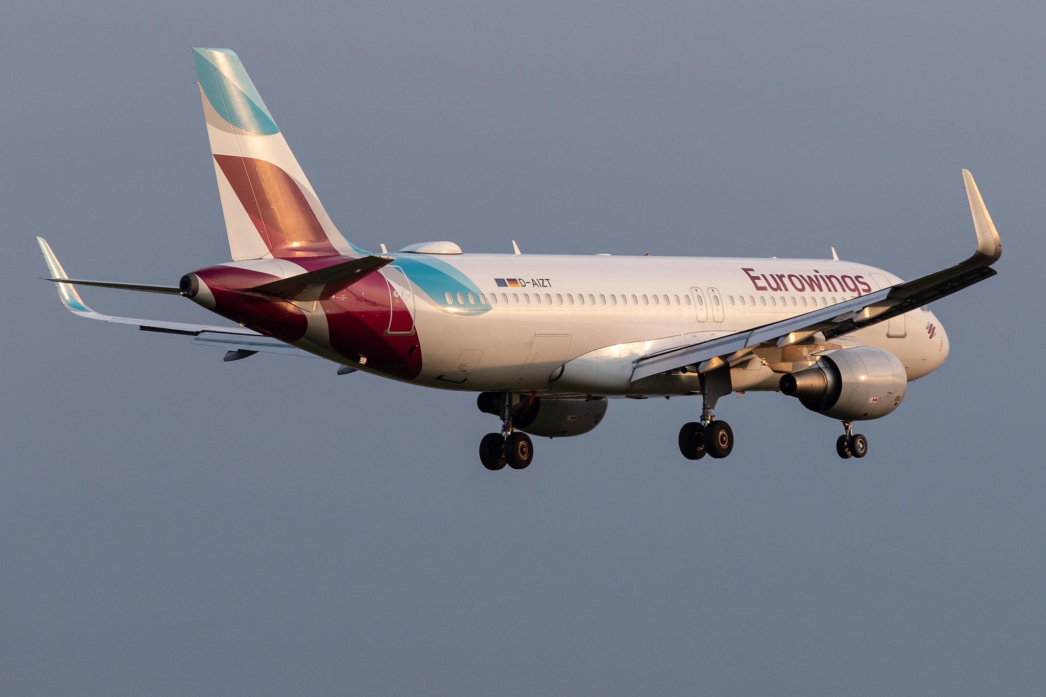 Hamburg Airport: Eurowings (EW / EWG) |  Airbus A320-214 A320 | D-AIZT | MSN 5601