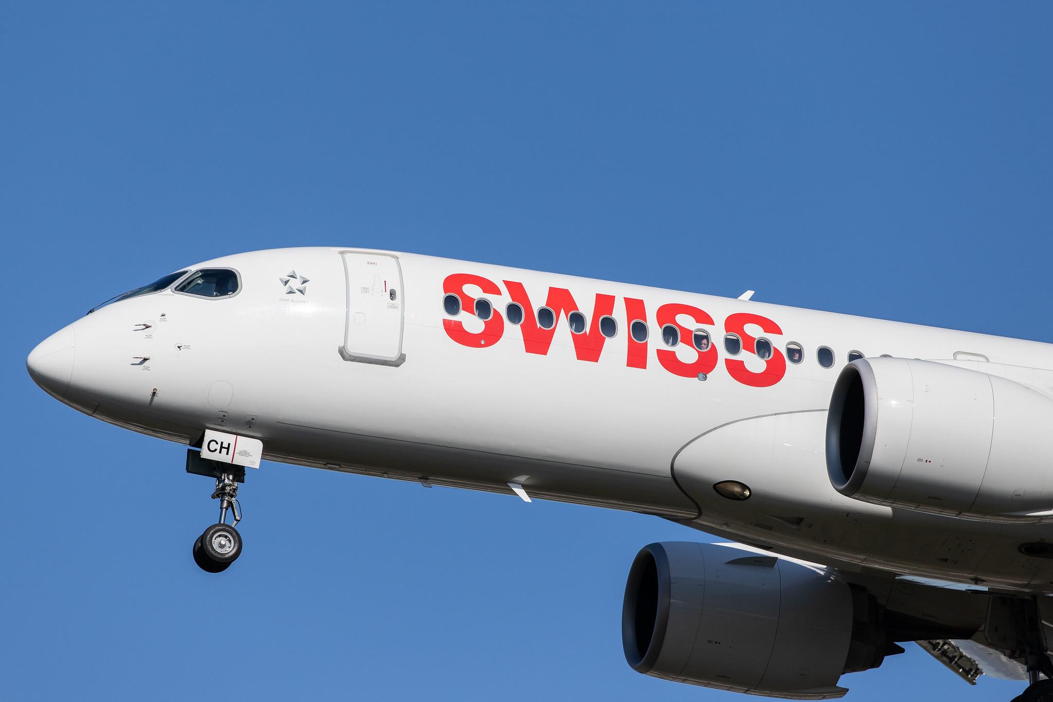 Frankfurt Airport: Swiss (LX / SWR) |  Airbus A220-300 BCS3 | HB-JCH | MSN 55021
