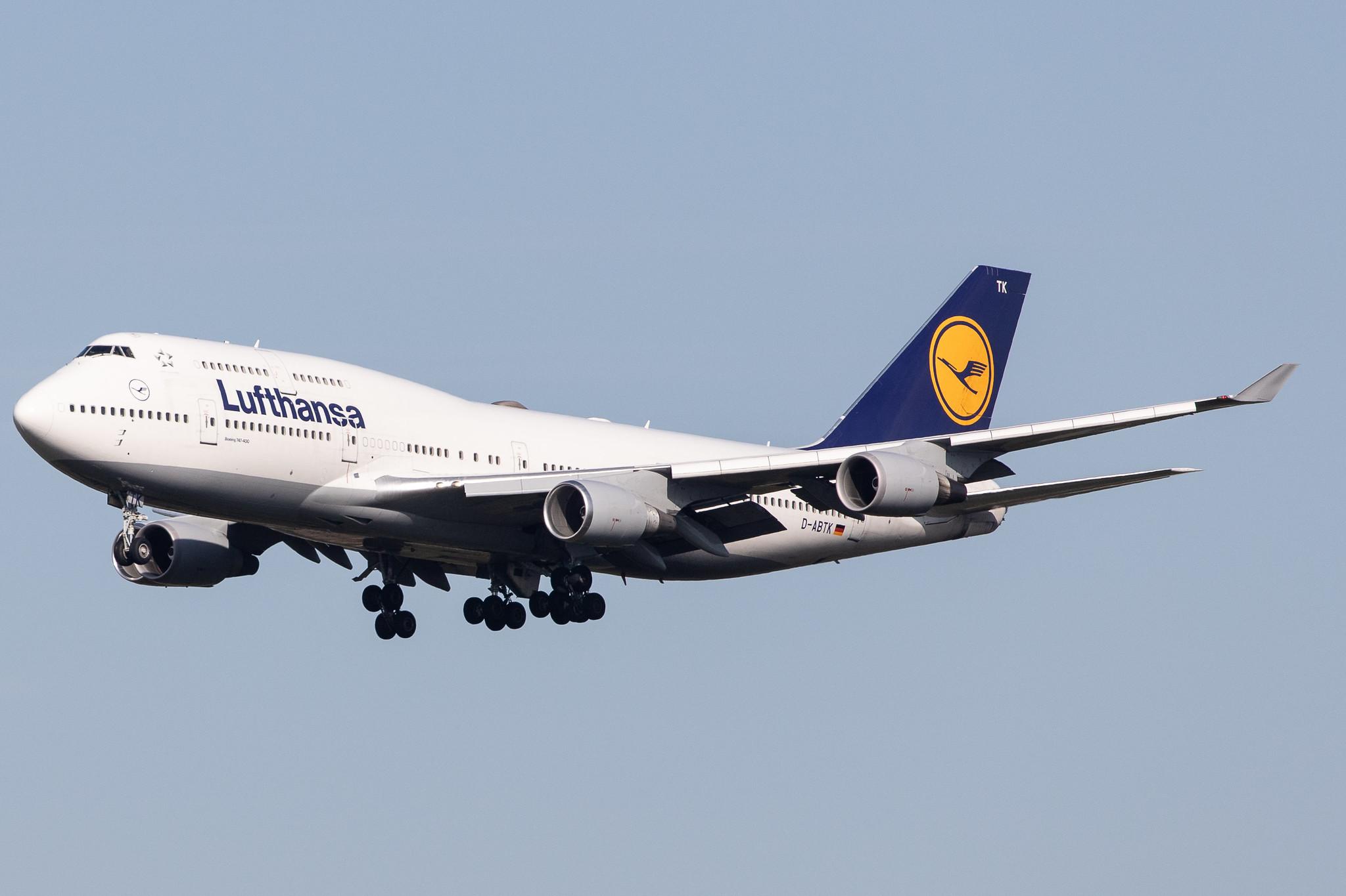 Frankfurt Airport: Lufthansa (LH / DLH) |  Boeing 747-430 B744 | D-ABTK | MSN 29871