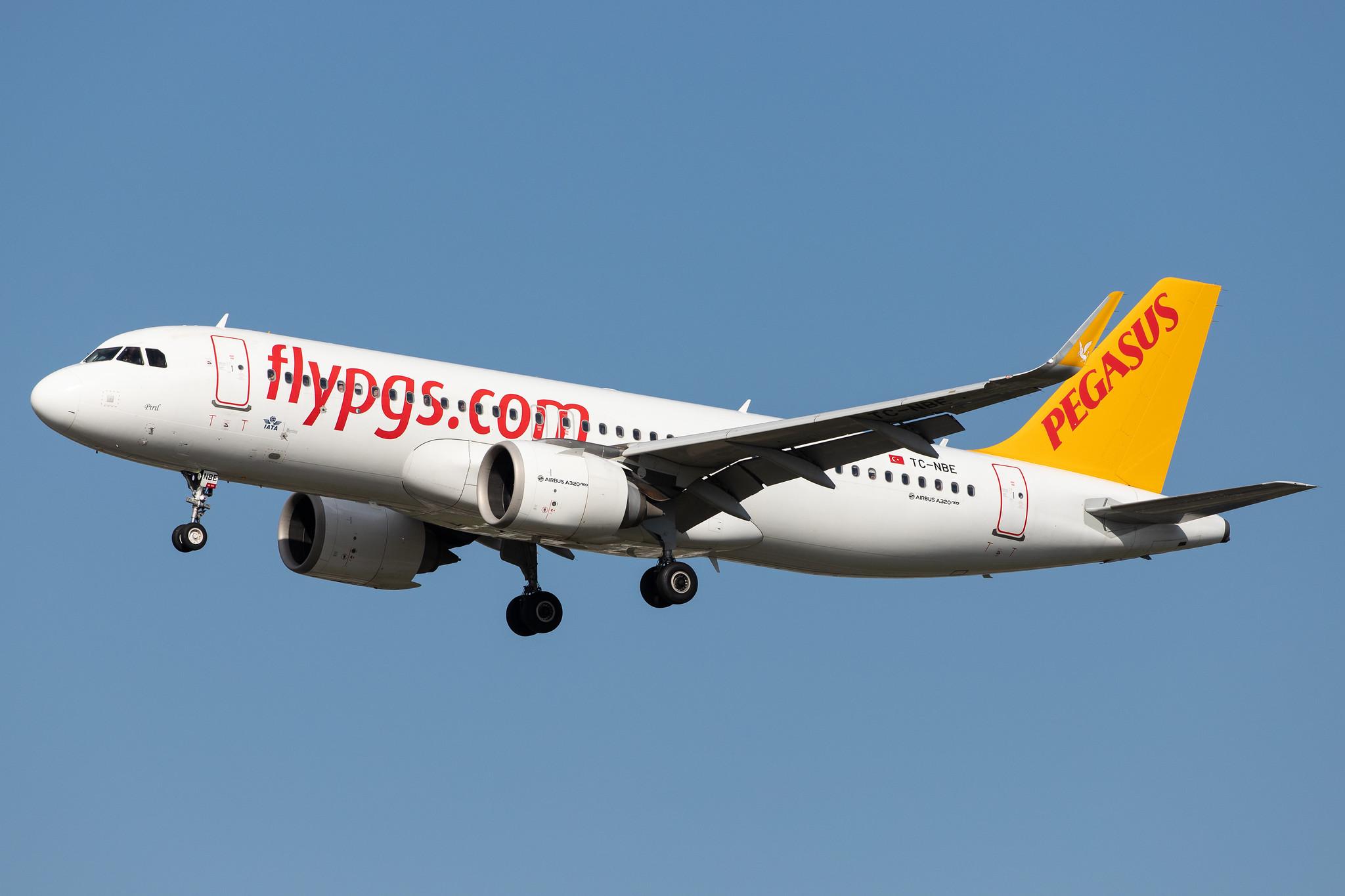 Frankfurt Airport: Pegasus Airlines (PC / PGT) |  Airbus A320-251N A20N | TC-NBE | MSN 7380