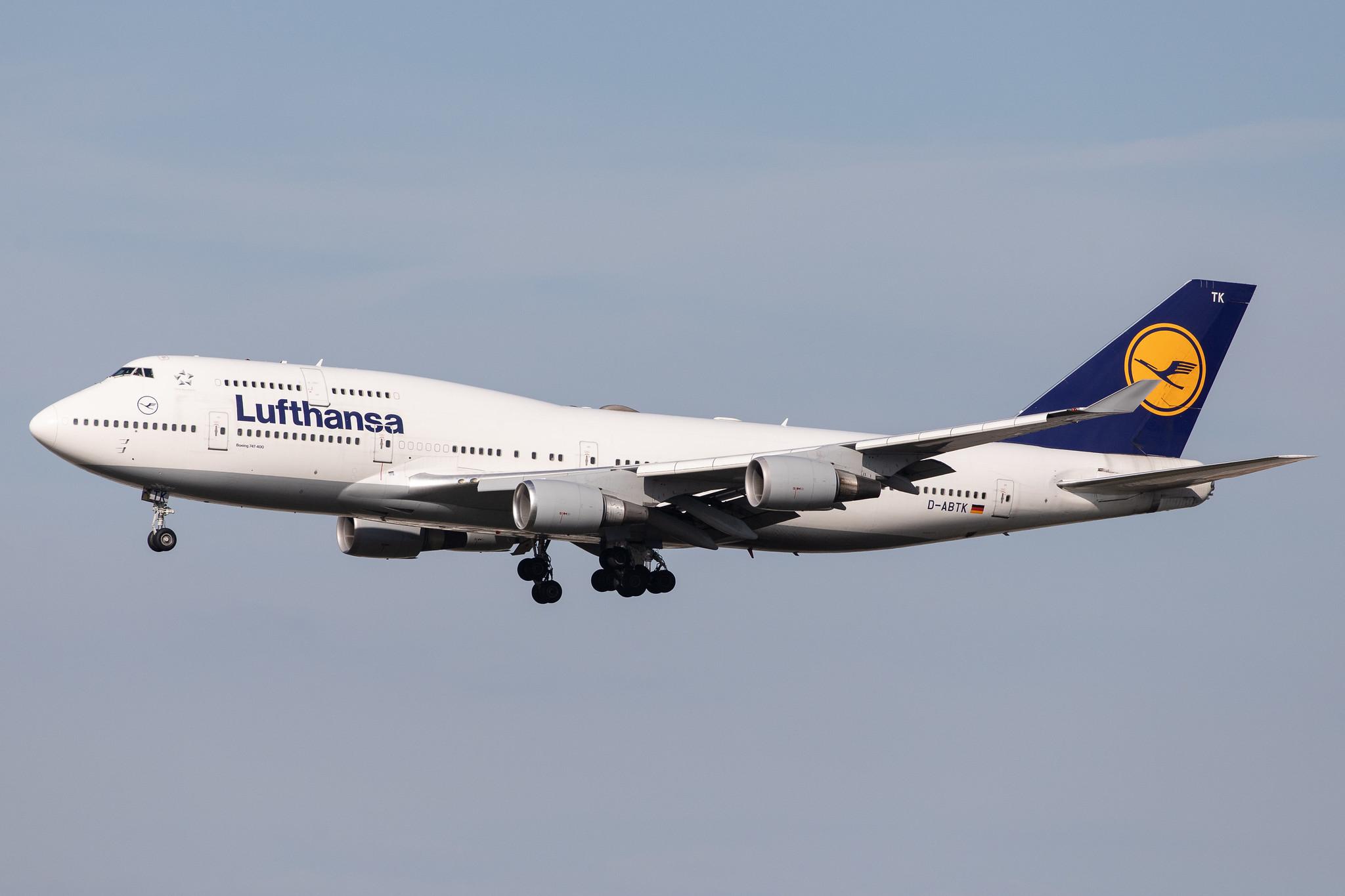 Frankfurt Airport: Lufthansa (LH / DLH) |  Boeing 747-430 B744 | D-ABTK | MSN 29871