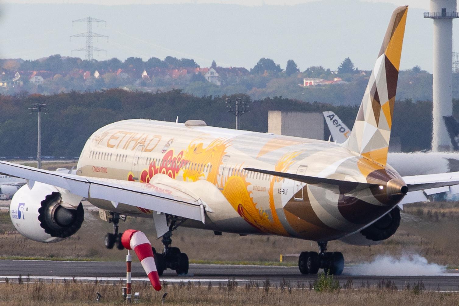 Frankfurt Airport: Etihad Airways (EY / ETD) |  Livery: ADNOC - Choose China Livery |  Boeing 787-9 Dreamliner B789 | A6-BLF | MSN 39651