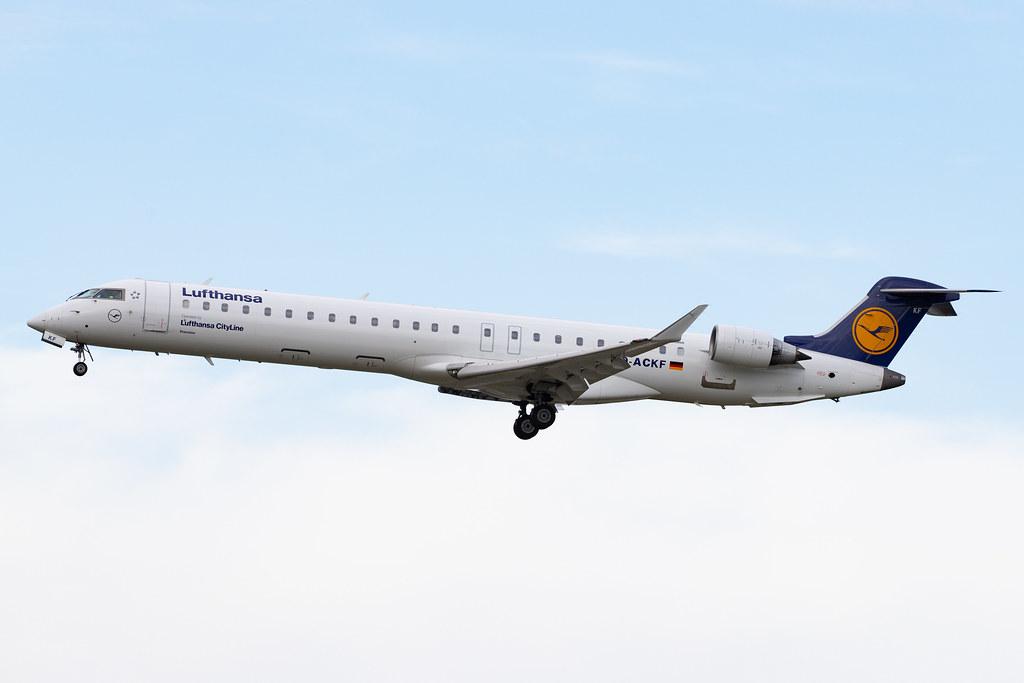 Frankfurt Airport: Lufthansa (LH / DLH) | Operator: Lufthansa CityLine |  Bombardier CRJ-900LR CRJ9 | D-ACKF | MSN 15083