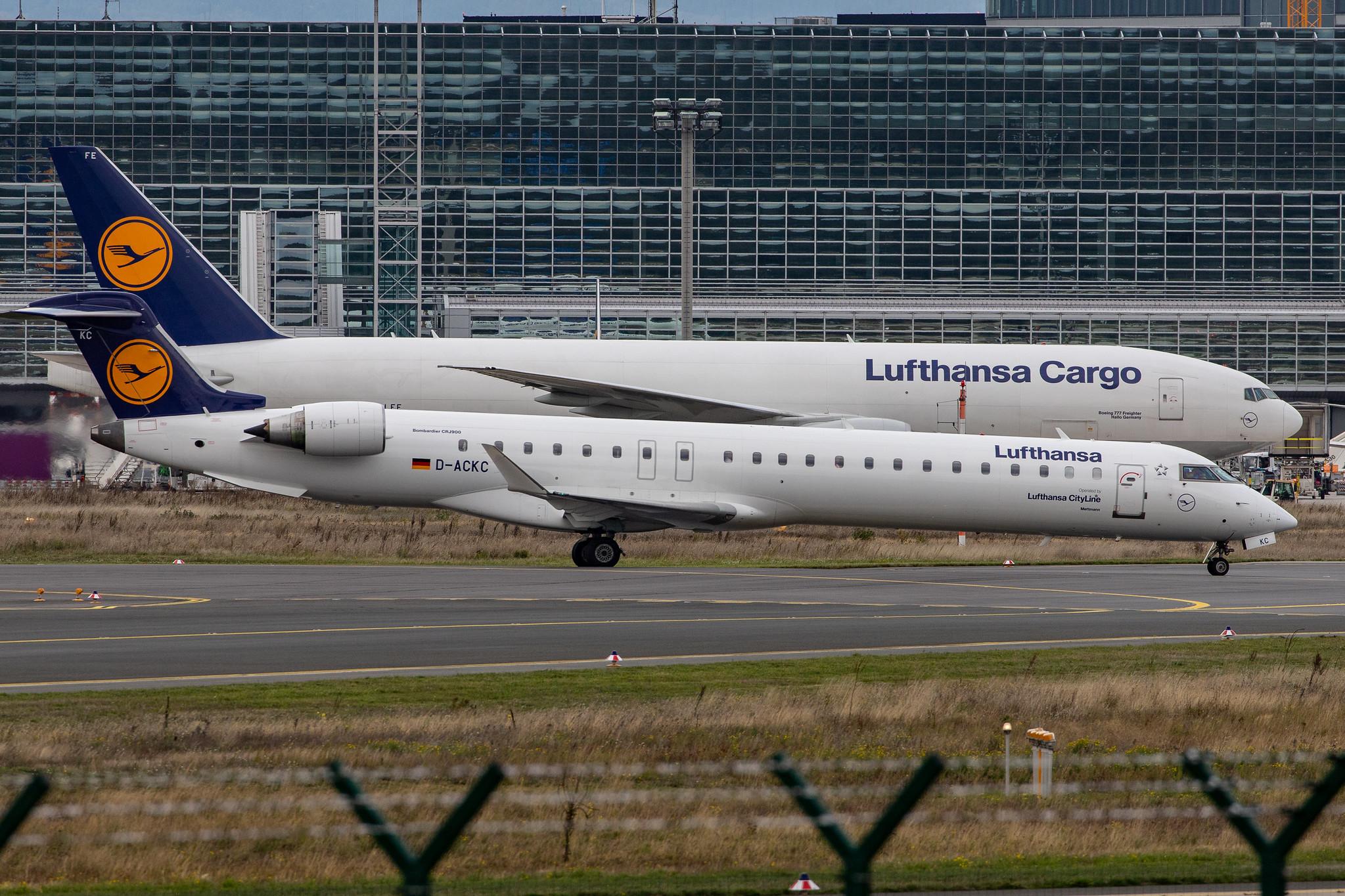 Frankfurt Airport: Lufthansa (LH / DLH) | Operator: Lufthansa CityLine |  Bombardier CRJ-900LR CRJ9 | D-ACKC | MSN 15078