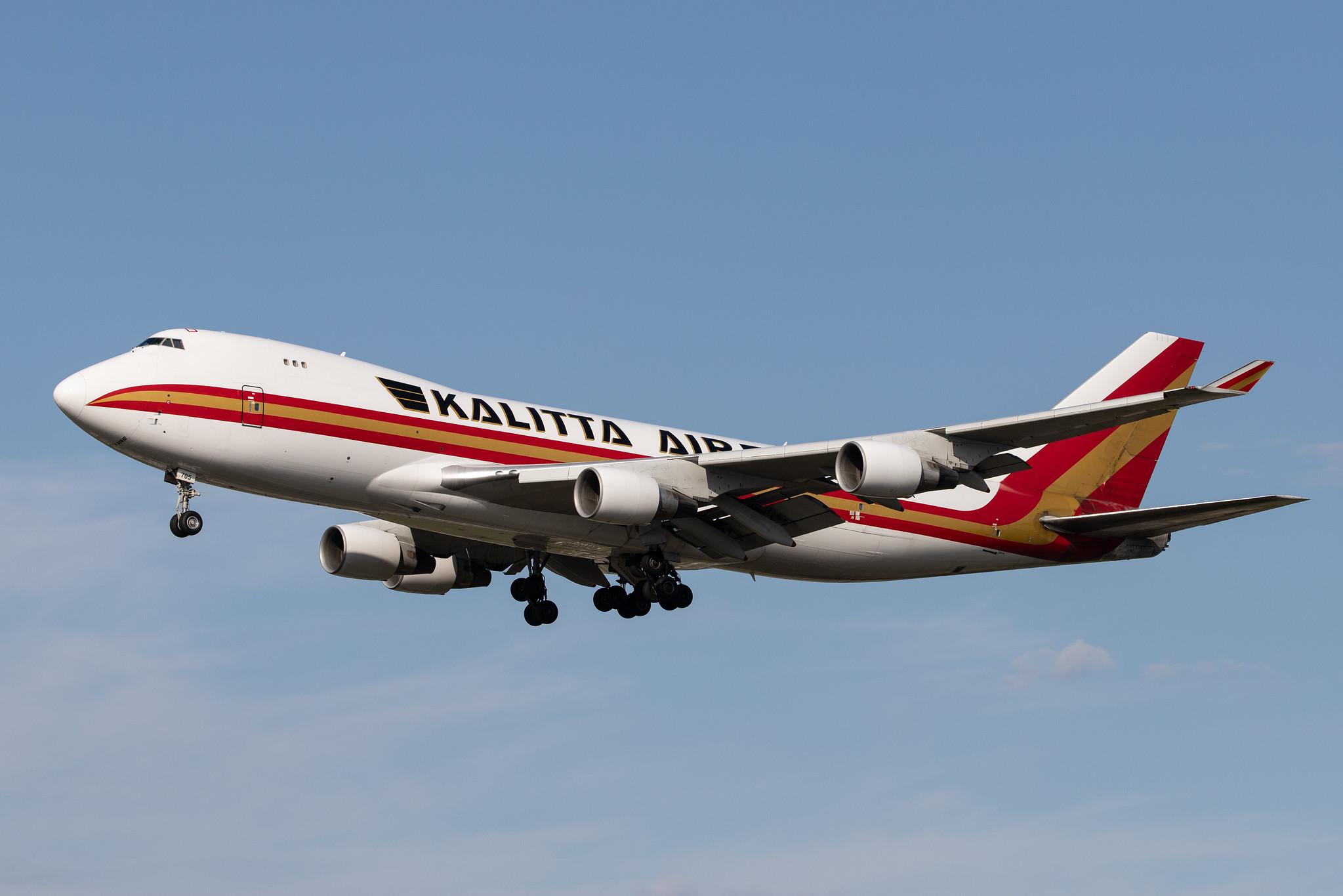 Frankfurt Airport: Kalitta Air (K4 / CKS) |  Boeing 747-4B5(F) B744 | N705CK | MSN 26413