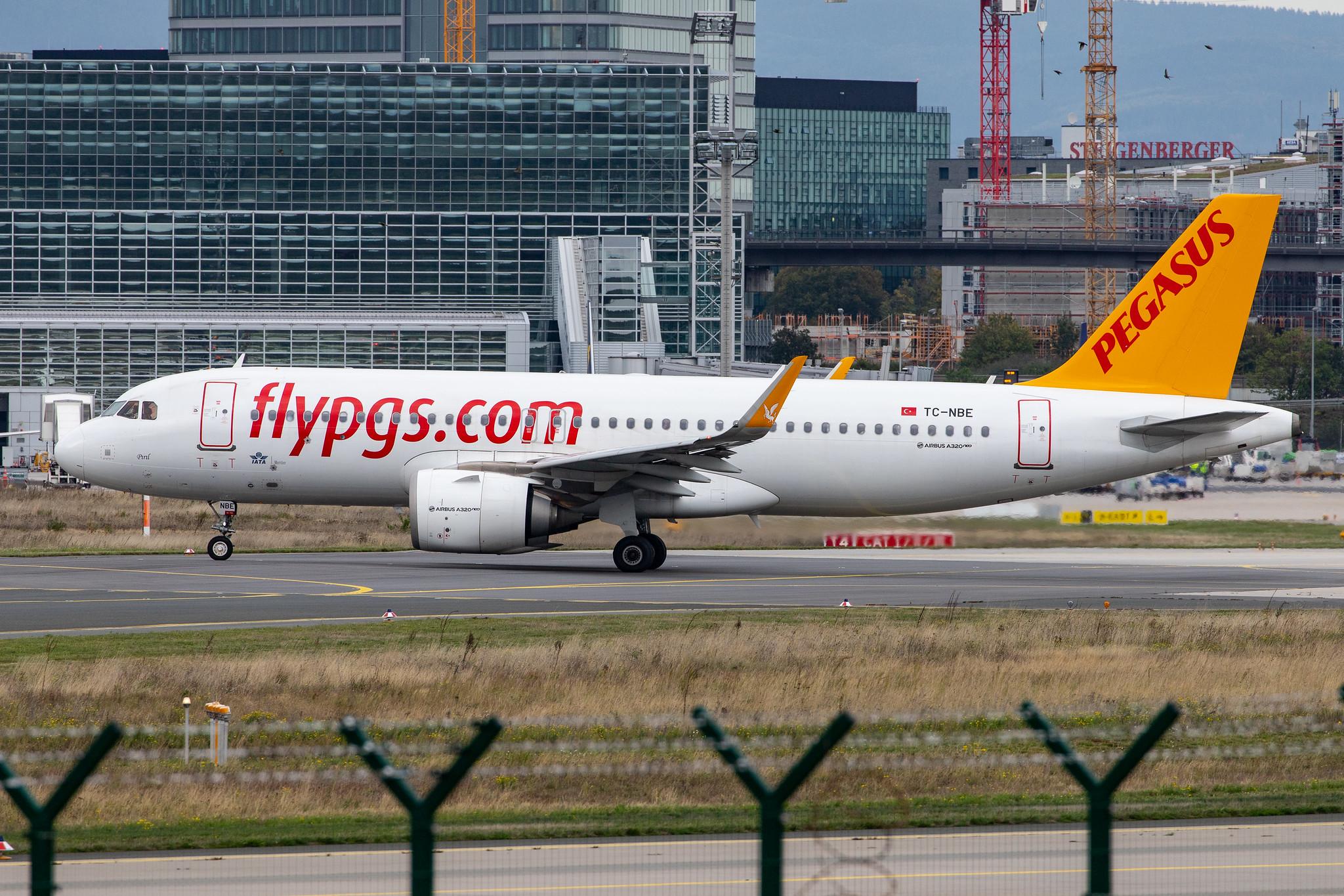 Frankfurt Airport: Pegasus Airlines (PC / PGT) |  Airbus A320-251N A20N | TC-NBE | MSN 7380