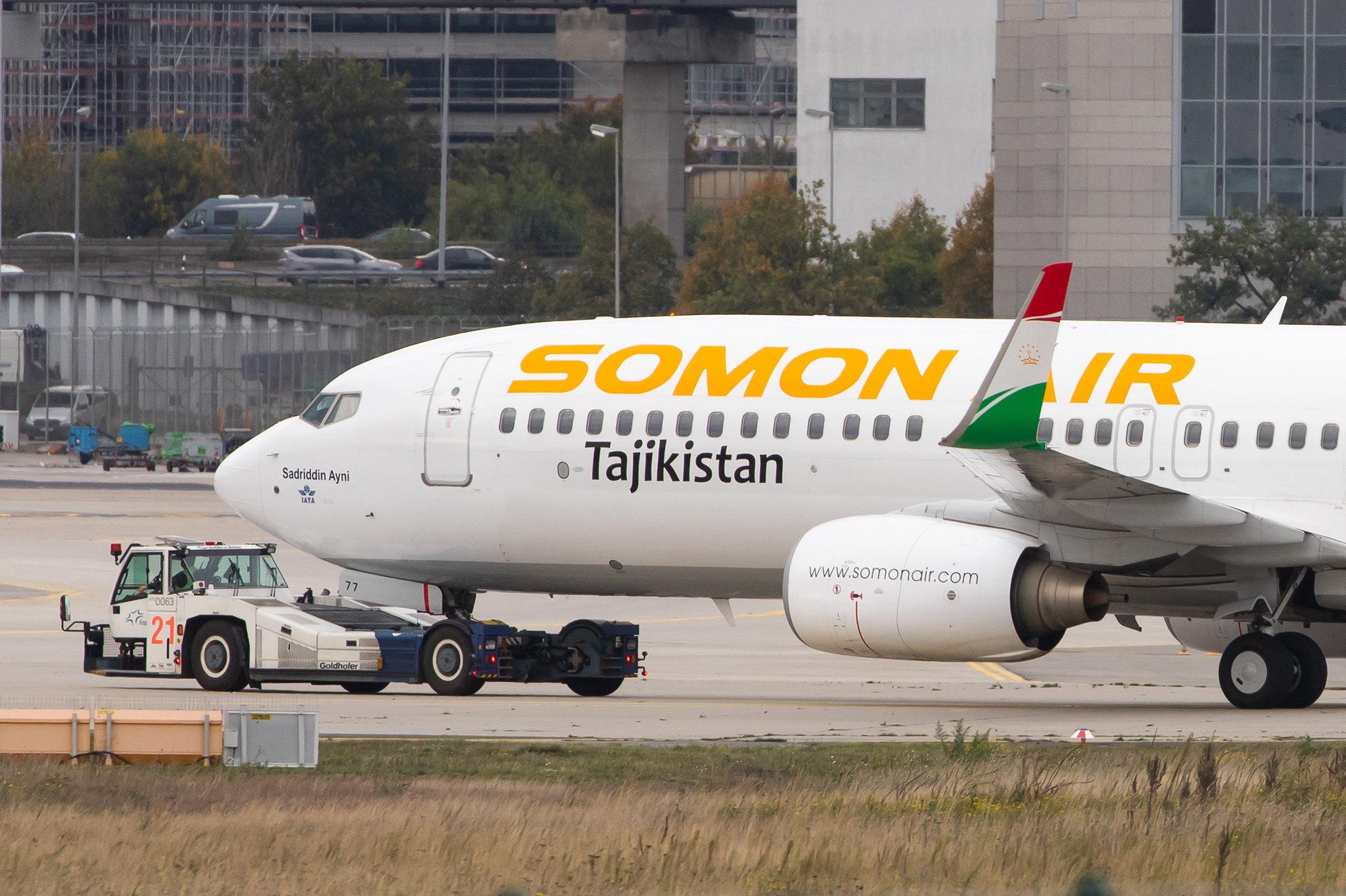 Frankfurt Airport: Somon Air (SZ / SMR) |  Boeing 737-8GJ B738 | EY-777 | MSN 34960