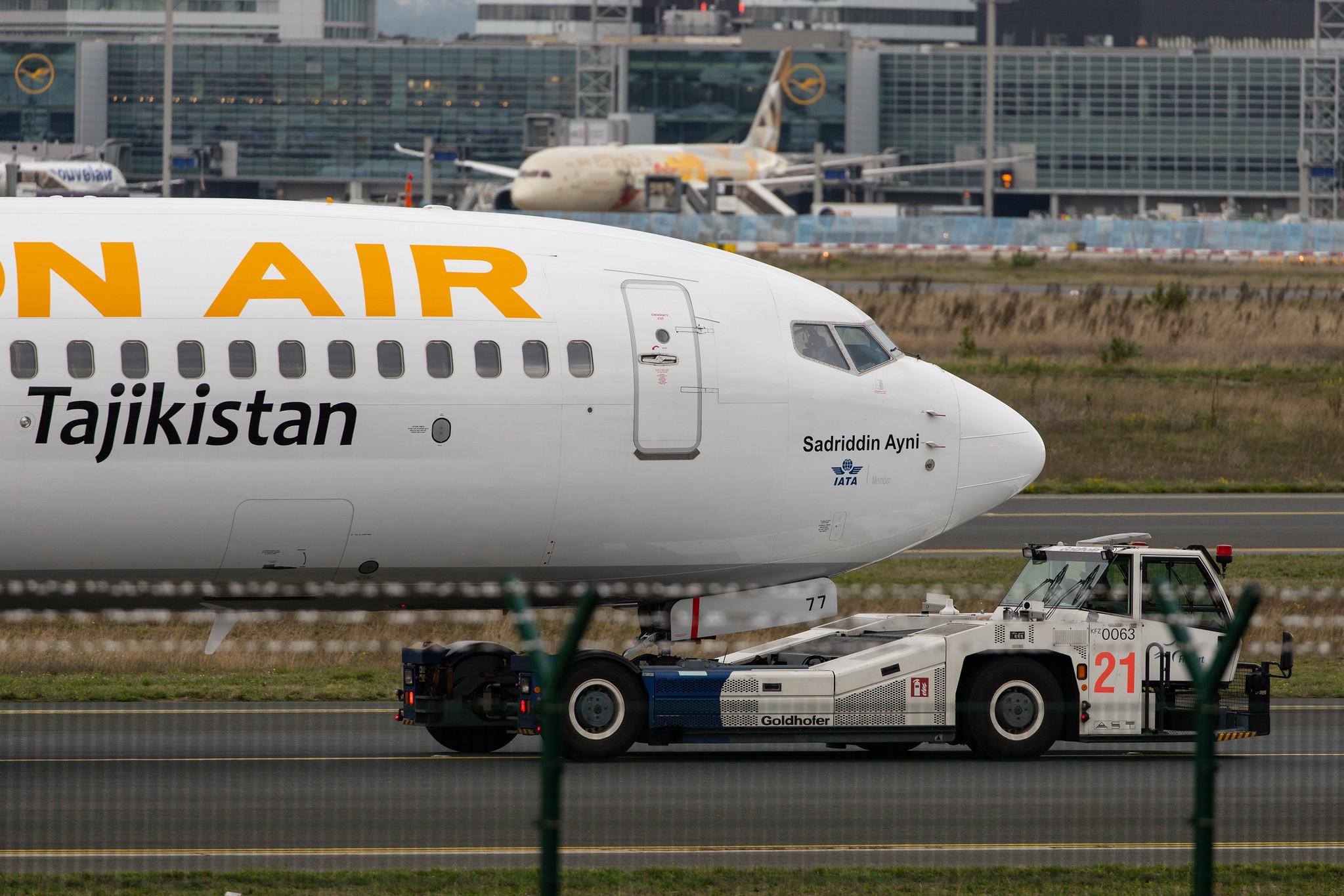 Frankfurt Airport: Somon Air (SZ / SMR) |  Boeing 737-8GJ B738 | EY-777 | MSN 34960