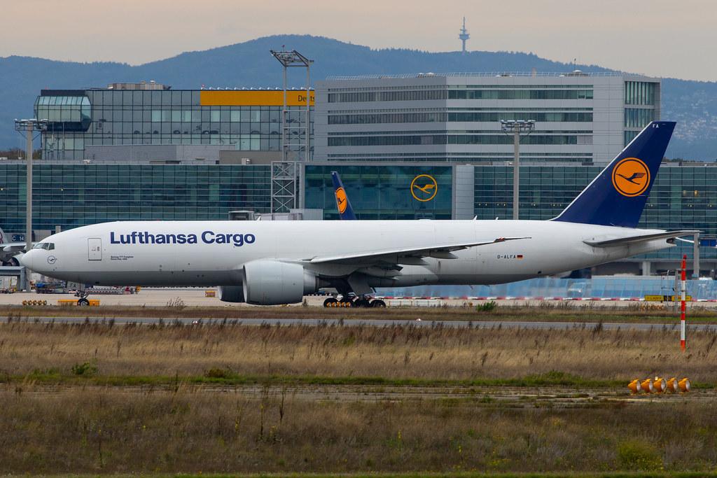 Frankfurt Airport: Lufthansa Cargo (/ GEC) |  Boeing 777-FBT B77L | D-ALFA | MSN 41674