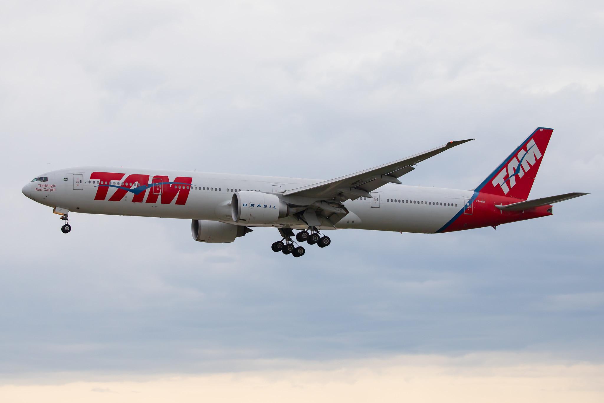 Frankfurt Airport: LATAM Brasil (JJ / TAM) |  Boeing 777-32W(ER) B77W | PT-MUF | MSN 38887