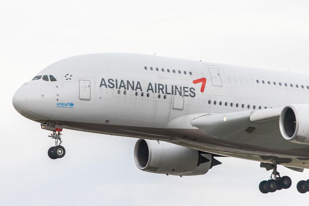 Frankfurt Airport: Asiana Airlines (OZ / AAR) |  Airbus A380-841 A388 | HL7635 | MSN 183