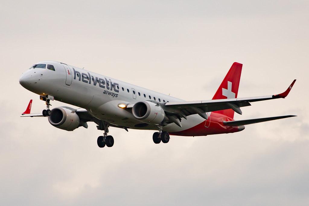 Frankfurt Airport: Helvetic Airways (2L / OAW) |  Embraer ERJ-190LR E190 | HB-JVV | MSN 19000071