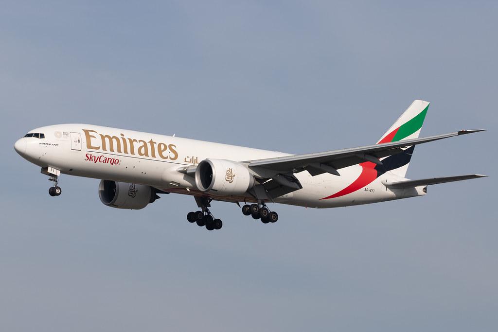 Frankfurt Airport: Emirates SkyCargo (EK / UAE) | Operator: Emirates |  Boeing 777-F1H B77L | A6-EFI | MSN 35609