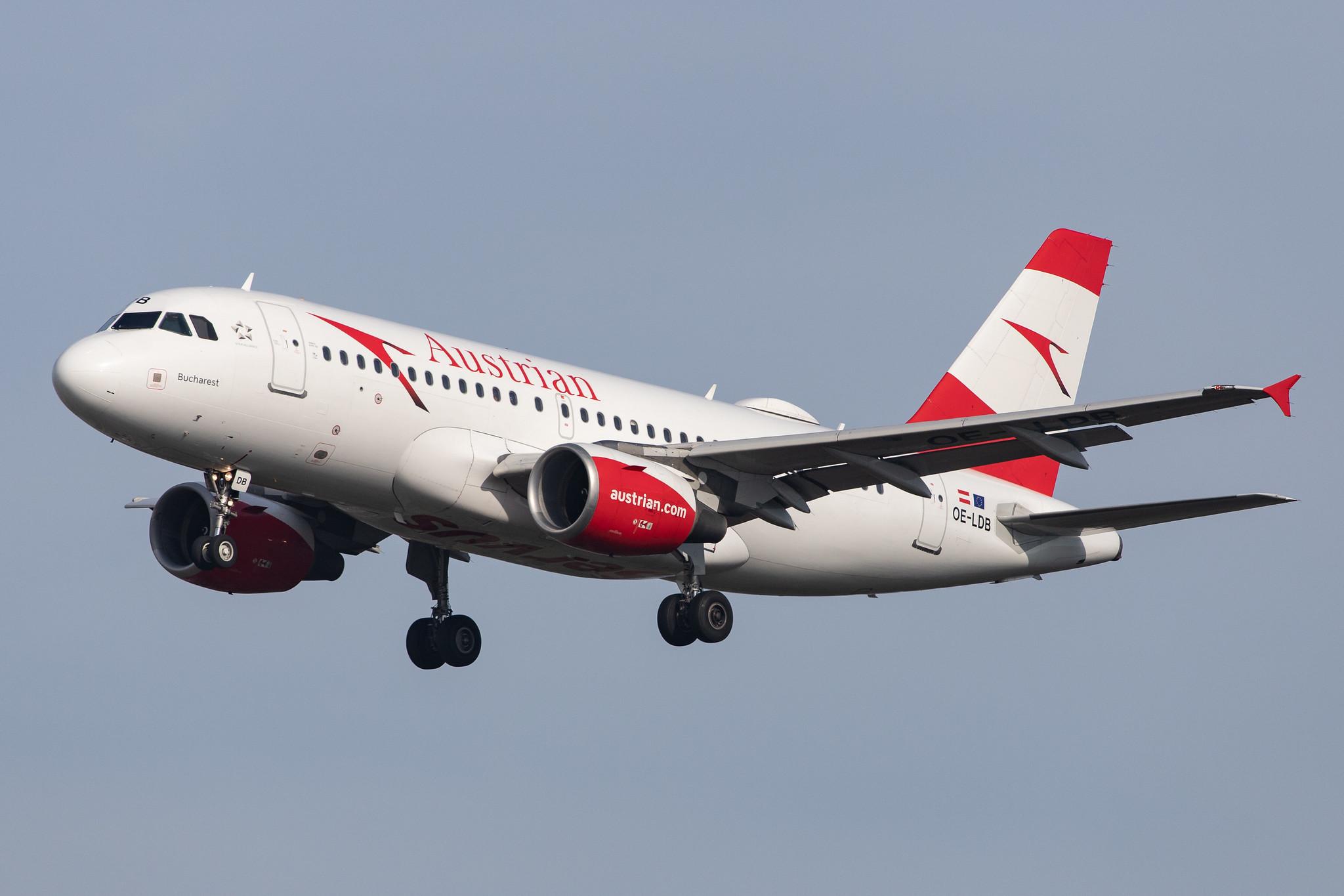Frankfurt Airport: Austrian Airlines (OS / AUA) |  Airbus A319-112 A319 | OE-LDB | MSN 2174