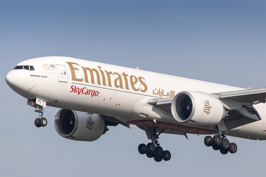 Frankfurt Airport: Emirates SkyCargo (EK / UAE) | Operator: Emirates |  Boeing 777-F1H B77L | A6-EFI | MSN 35609