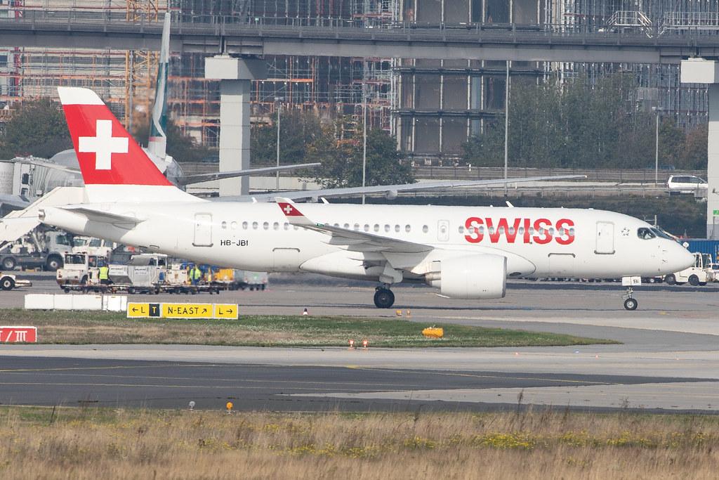 Frankfurt Airport: Swiss (LX / SWR) |  Airbus A220-100 BCS1 | HB-JBI | MSN 50018