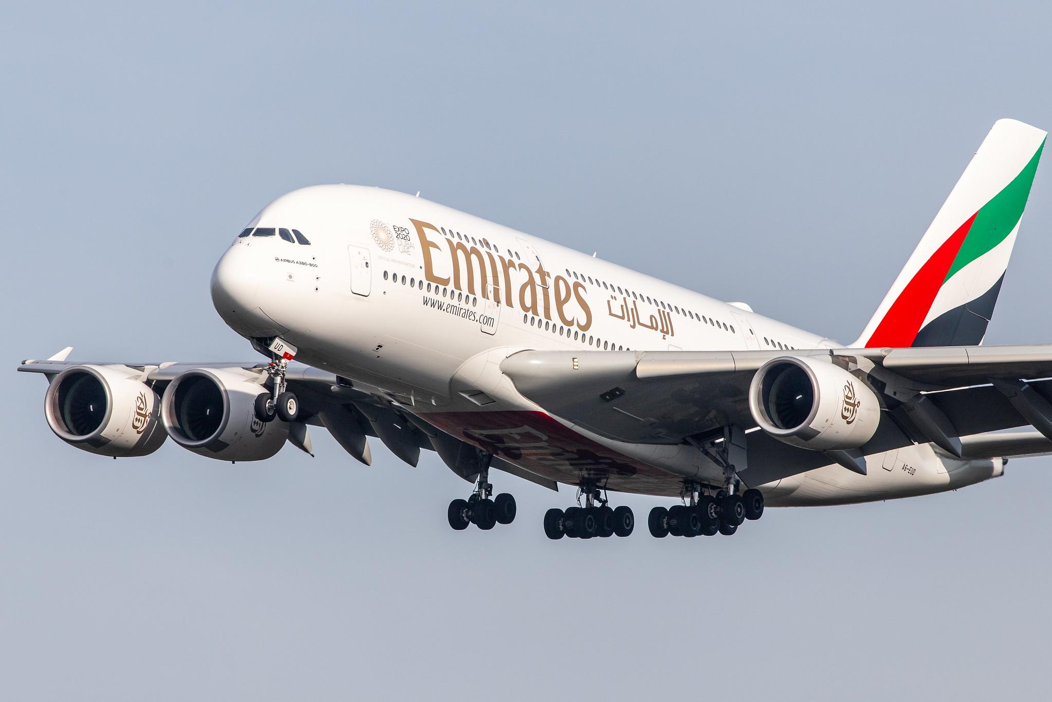 Frankfurt Airport: Emirates (EK / UAE) |  Airbus A380-861 A388 | A6-EUD | MSN 216