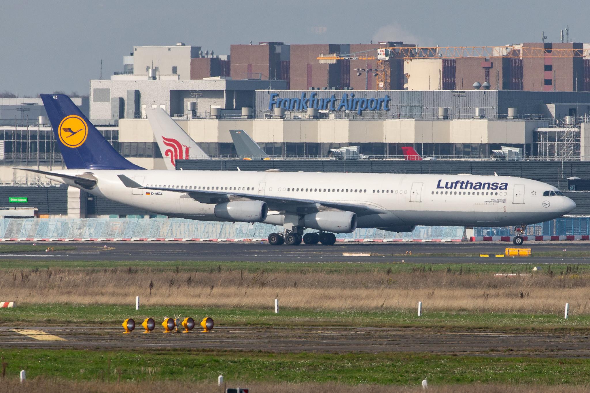 Frankfurt Airport: Lufthansa (LH / DLH) |  Airbus A340-313 A343 | D-AIGZ | MSN 0347