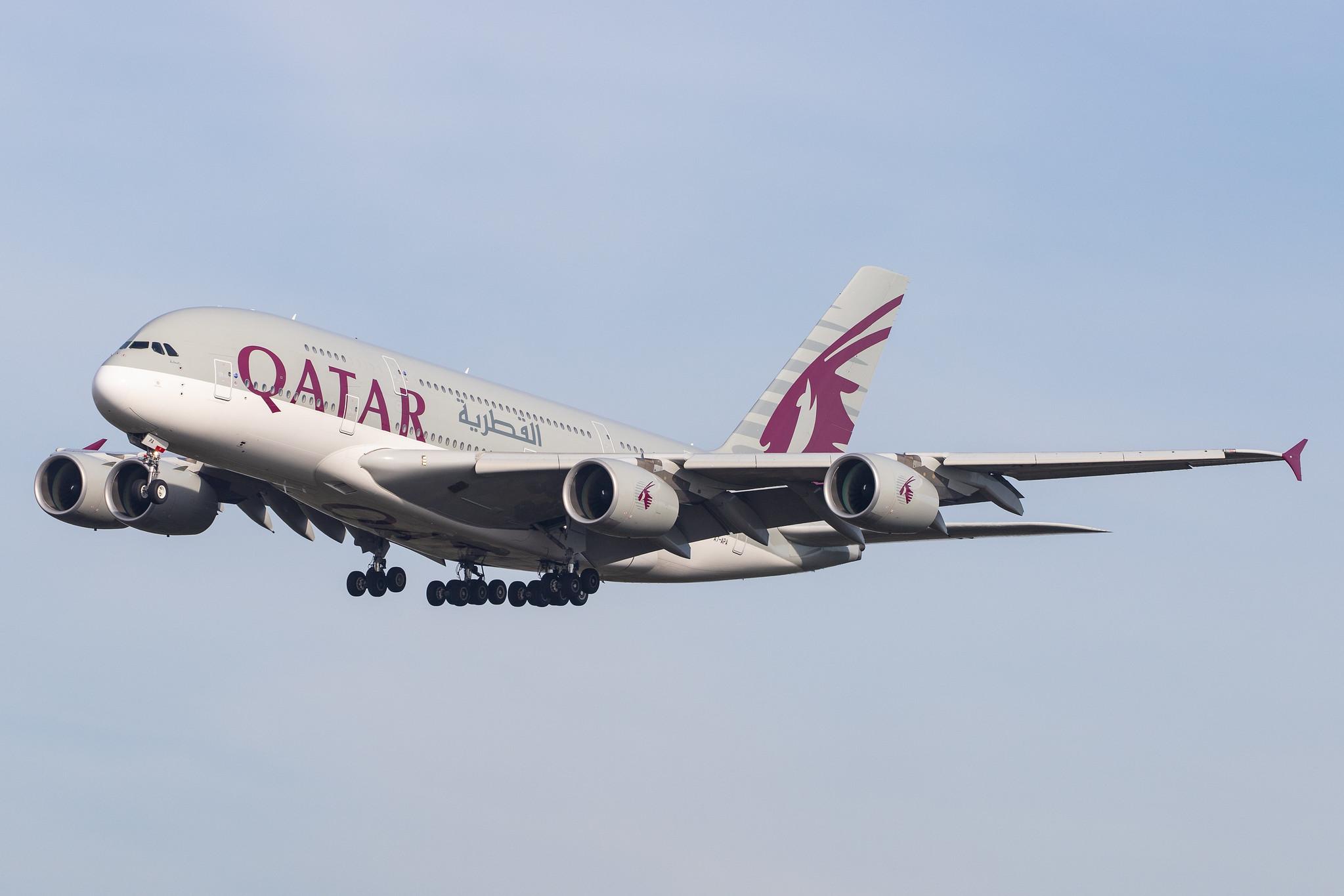 Frankfurt Airport: Qatar Airways (QR / QTR) |  Airbus A380-861 A388 | A7-APA | MSN 137