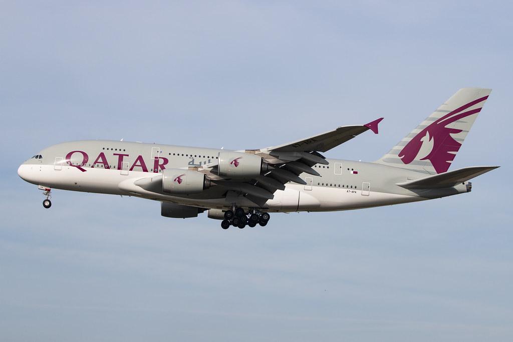 Frankfurt Airport: Qatar Airways (QR / QTR) |  Airbus A380-861 A388 | A7-APA | MSN 137