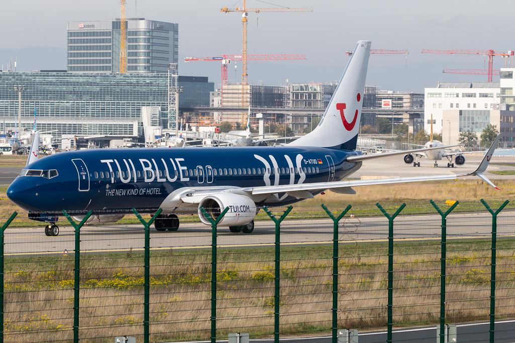 Frankfurt Airport: TUI (X3 / TUI) |  Livery: TUI BLUE Livery | Operator: TUI fly |  Boeing 737-8K5 B738 | D-ATUD | MSN 34685