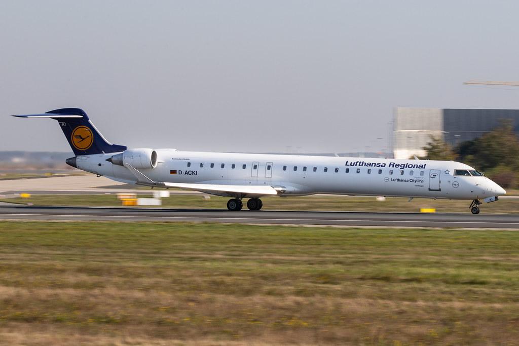Frankfurt Airport: Lufthansa (LH / DLH) | Operator: Lufthansa CityLine |  Bombardier CRJ-900LR CRJ9 | D-ACKI | MSN 15088