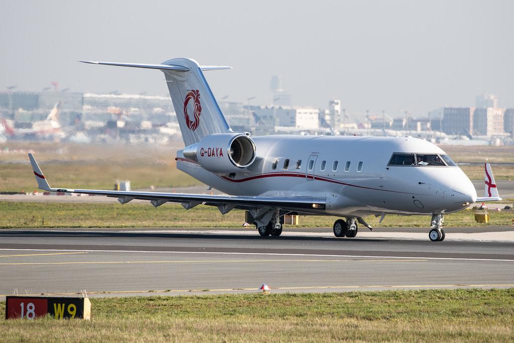 Frankfurt Airport: Gama Aviation (/ GMA) |  Livery: UK | Operator: Gama Aviation (UK) |  Bombardier CL604 Challenger CL60 | G-DAYA | MSN 5526