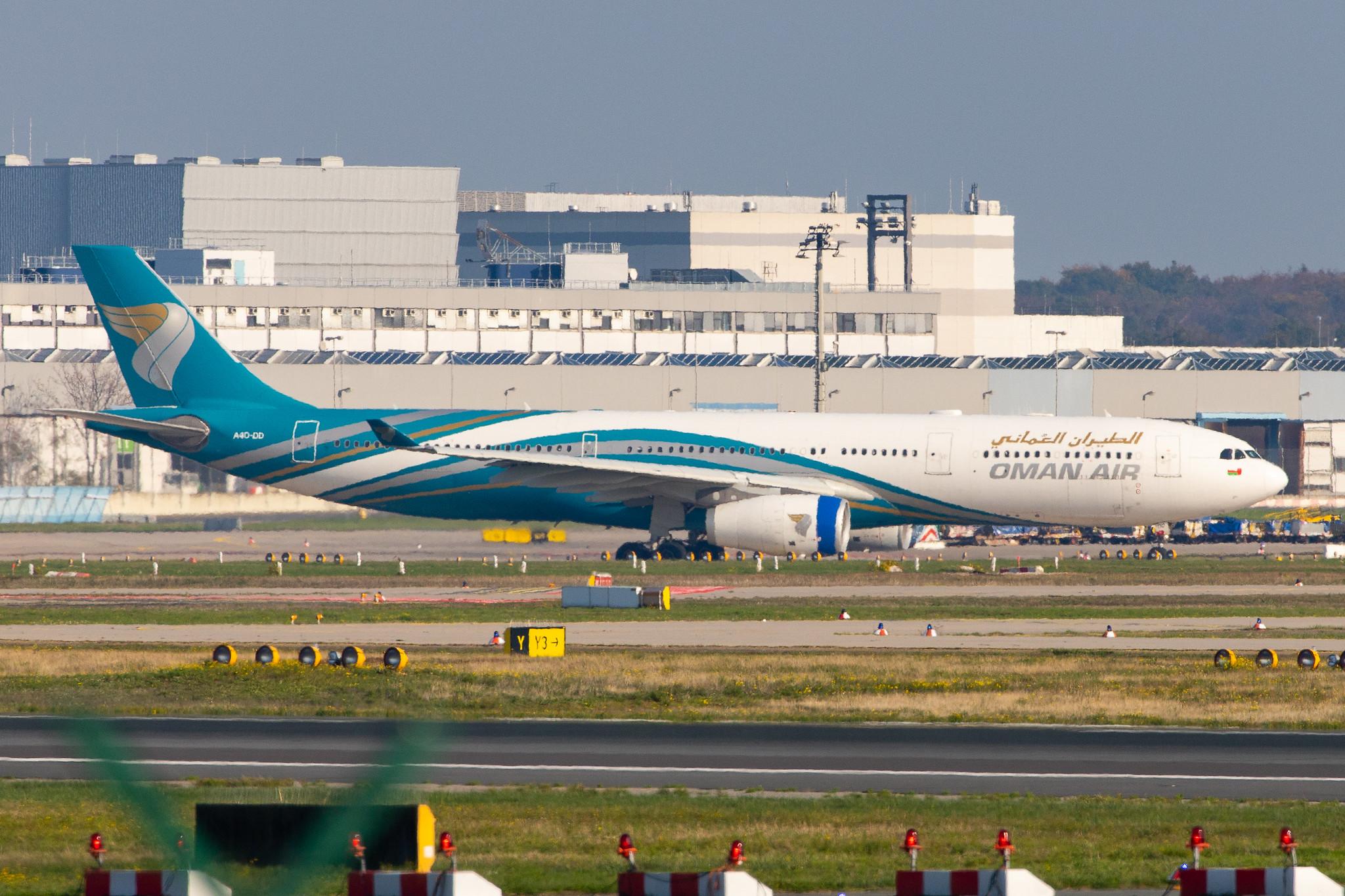 Frankfurt Airport: Oman Air (WY / OMA) |  Airbus A330-343 A333 | A4O-DD | MSN 1063