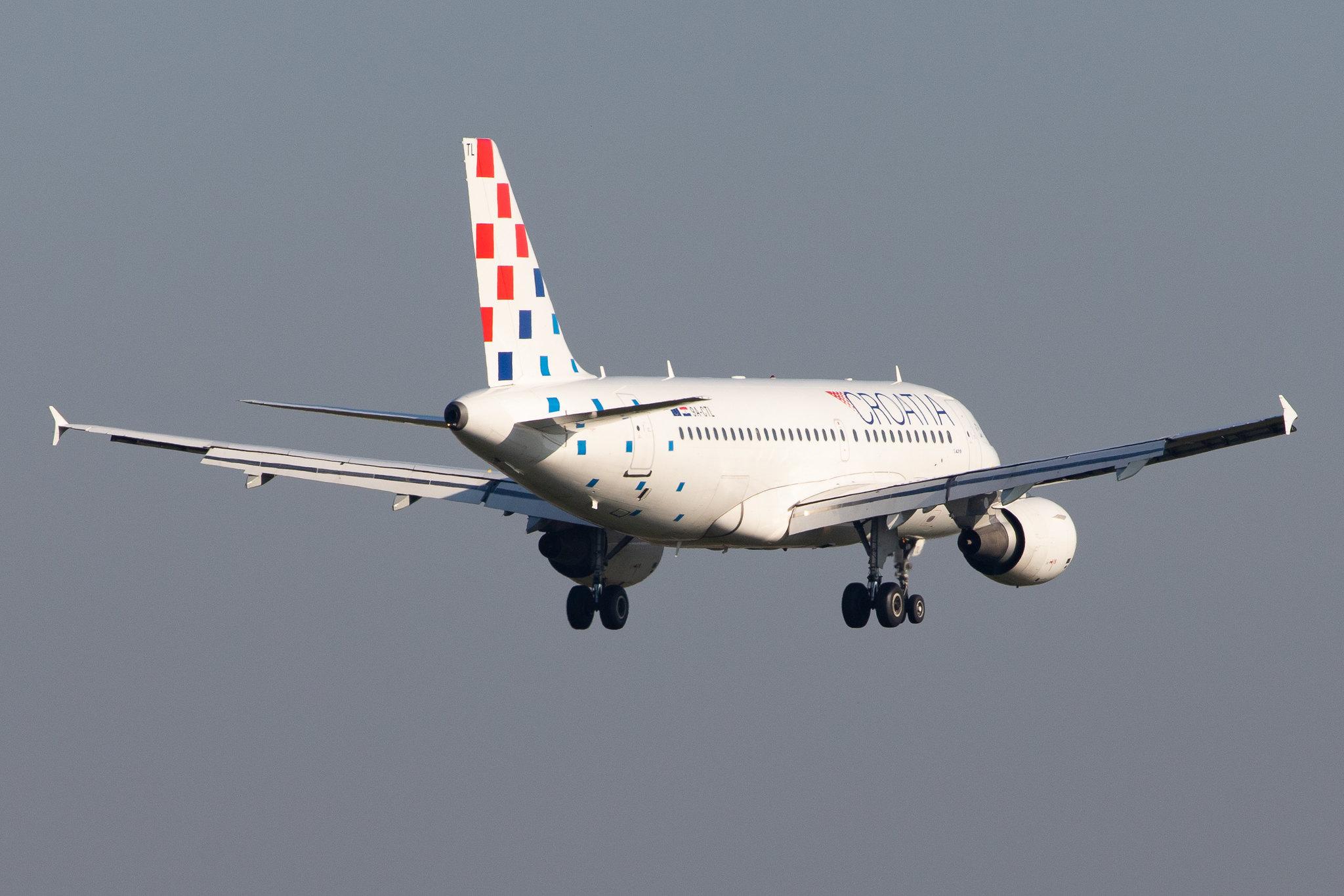 Frankfurt Airport: Croatia Airlines (OU / CTN) |  Airbus A319-112 A319 | 9A-CTL | MSN 1252