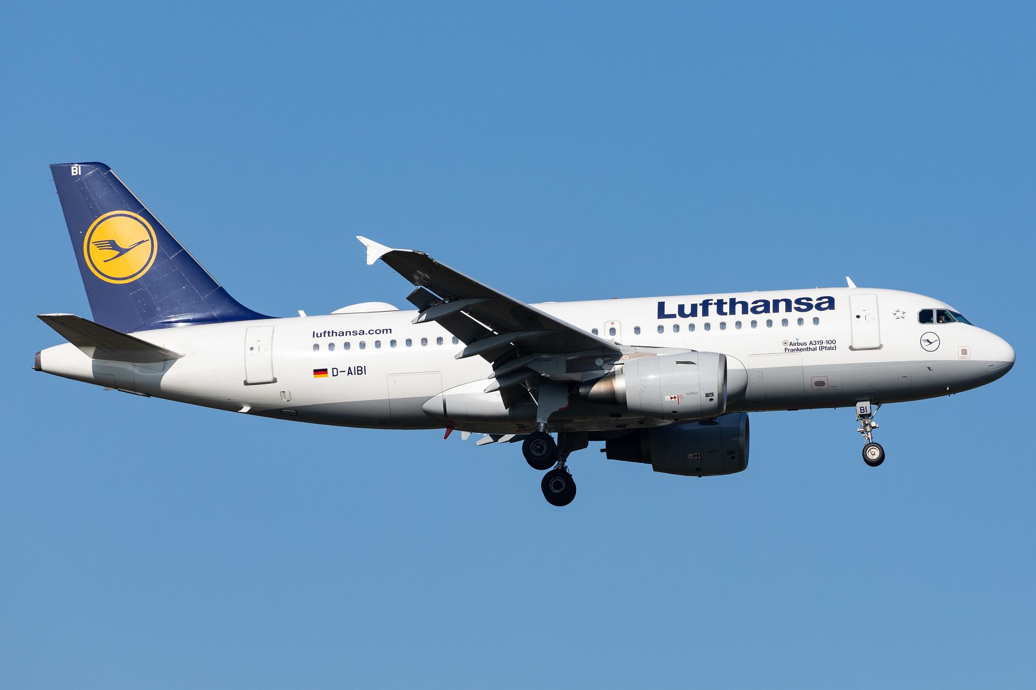 Frankfurt Airport: Lufthansa (LH / DLH) |  Airbus A319-112 A319 | D-AIBI | MSN 5284