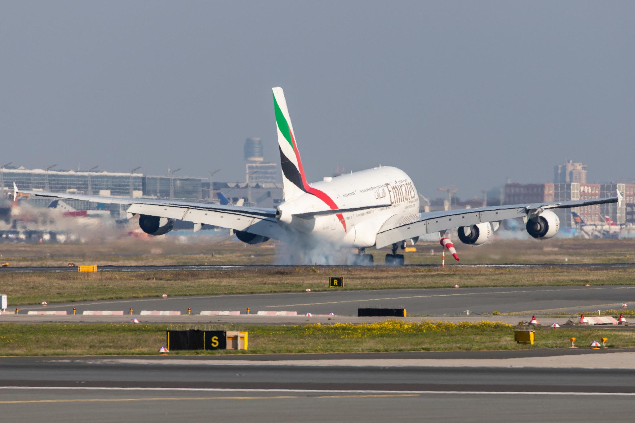 Frankfurt Airport: Emirates (EK / UAE) |  Airbus A380-861 A388 | A6-EUC | MSN 214