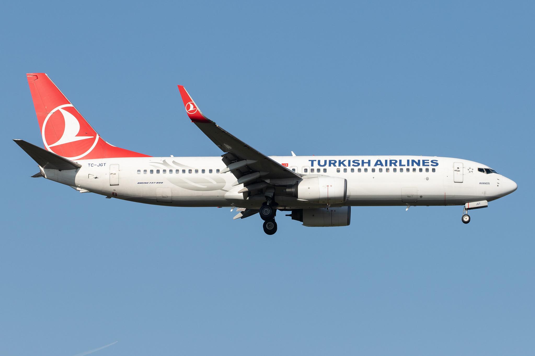 Frankfurt Airport: Turkish Airlines (TK / THY) |  Boeing 737-8F2 B738 | TC-JGT | MSN 34417