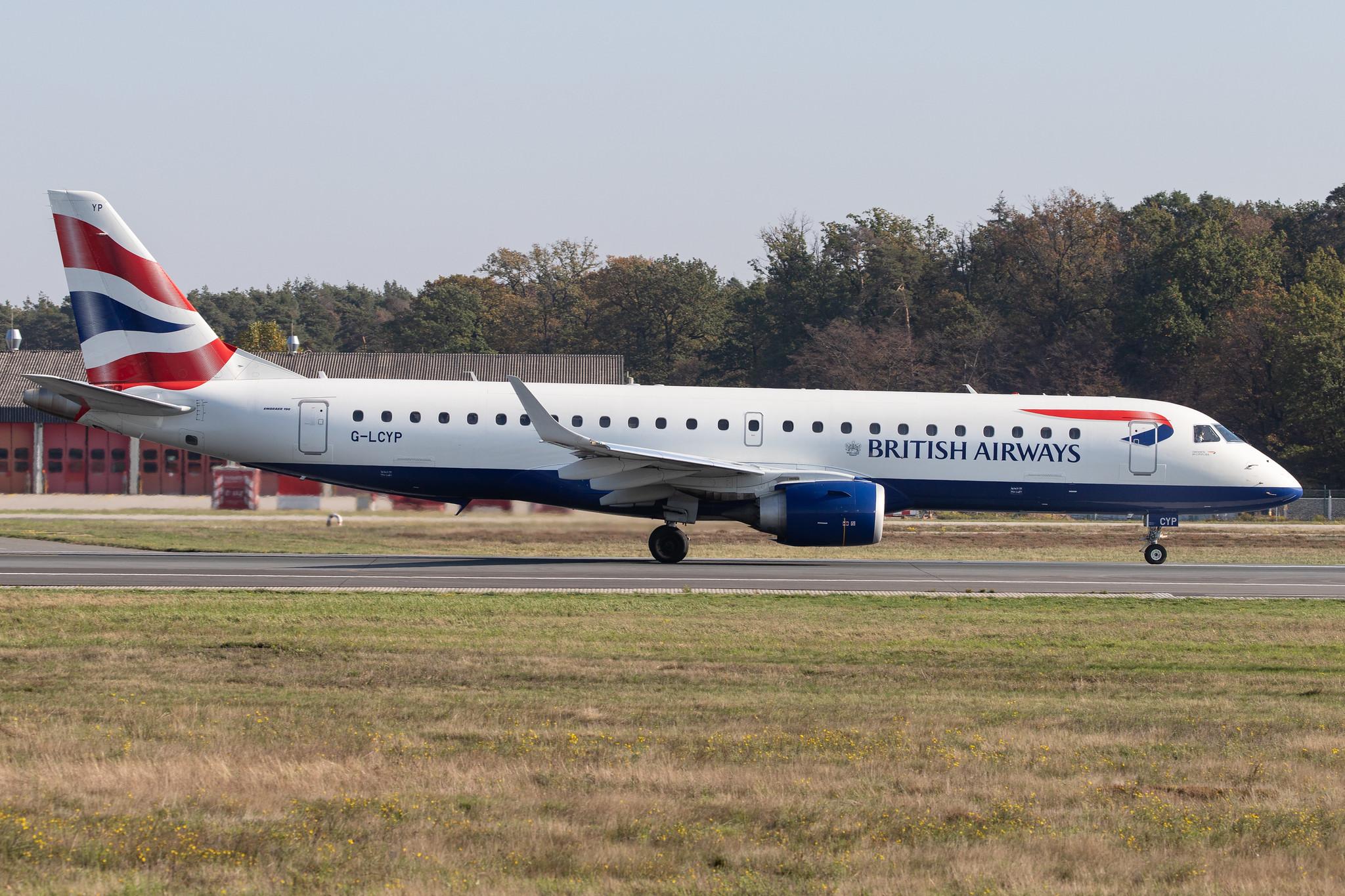 Frankfurt Airport: British Airways (BA / BAW) | Operator: BA CityFlyer |  Embraer ERJ-190SR E190 | G-LCYP | MSN 19000443